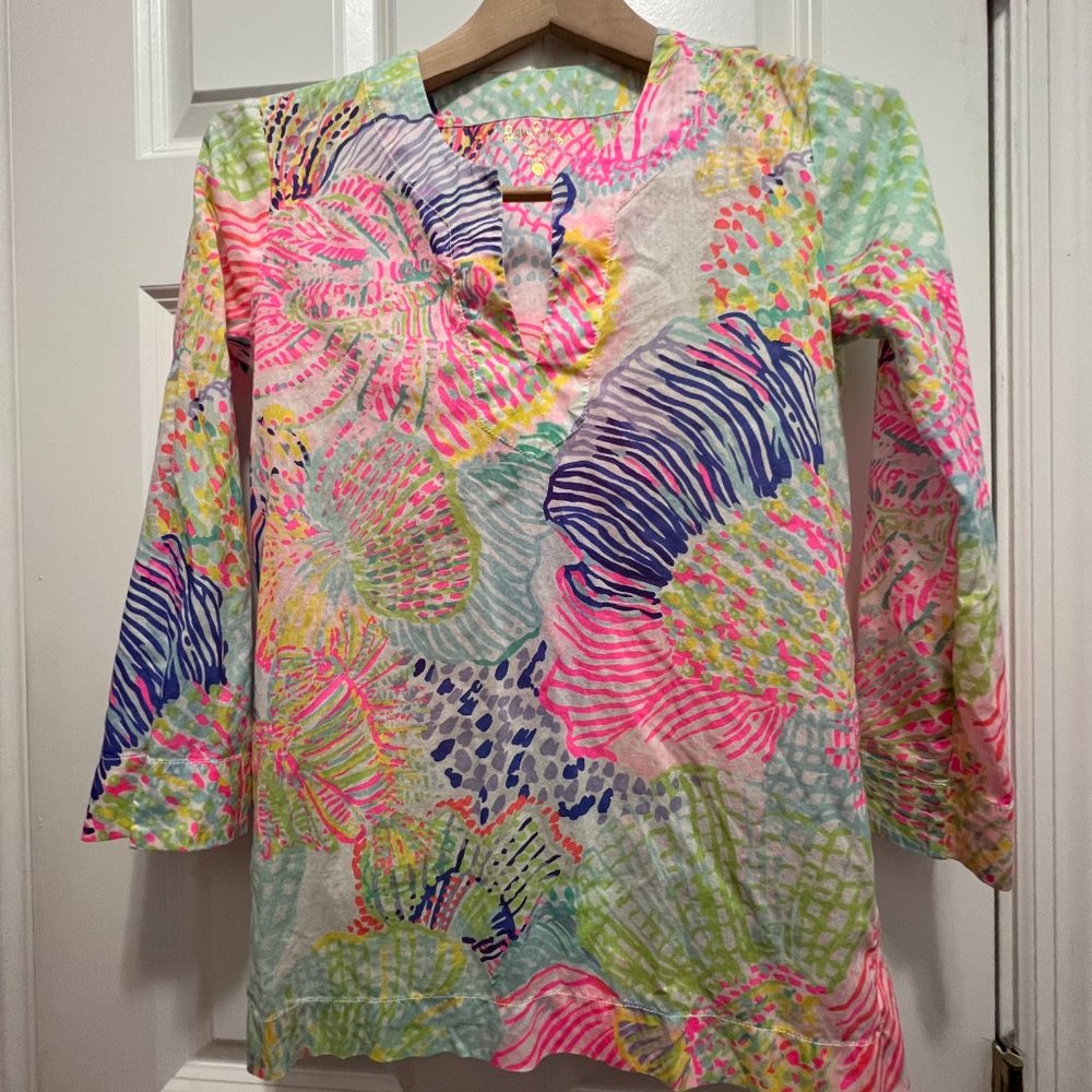 Lilly Pulitzer xs Amelia Island top blouse